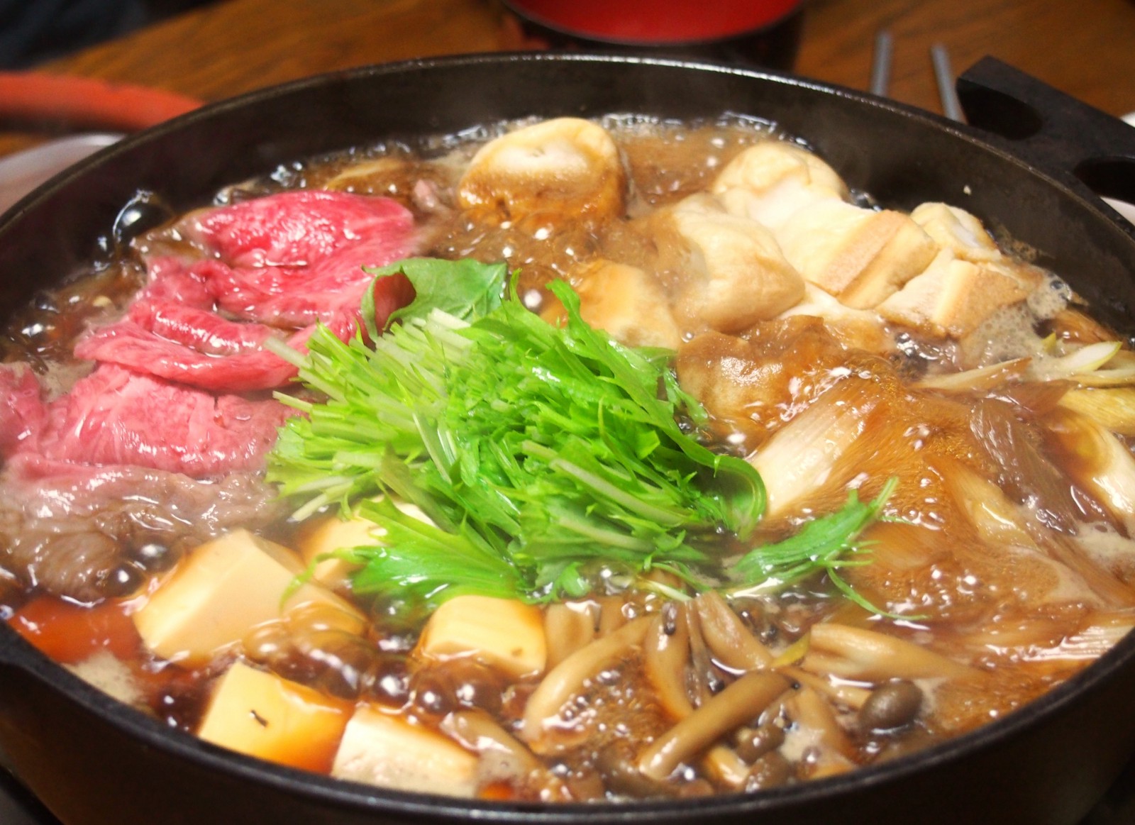 Delicious and warm Nabe (Japanese hot pot dish)