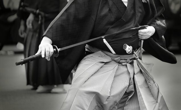 The samurai practice of sword