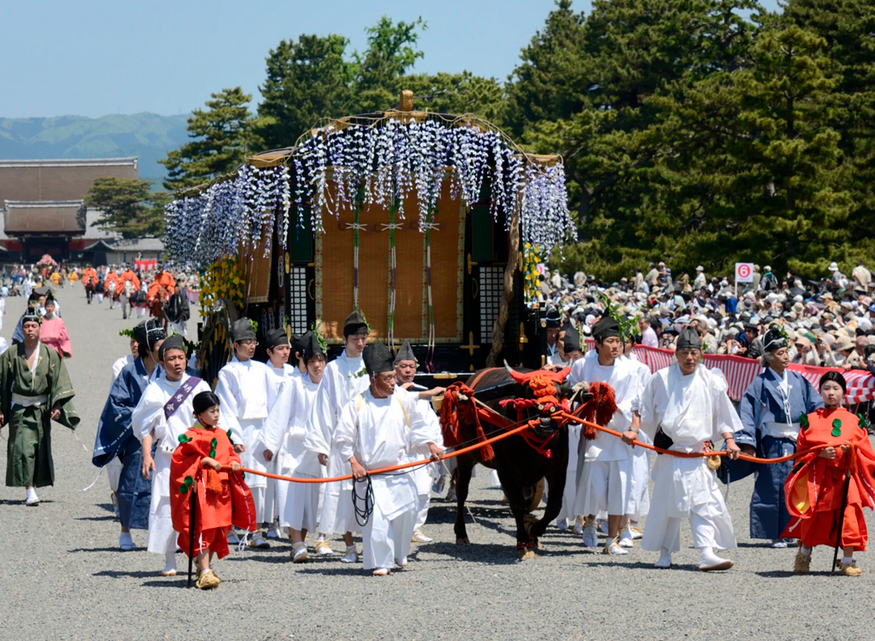 Aoi Matsuri held at Shimogamo Shrine and Kamigamo Shrine in May